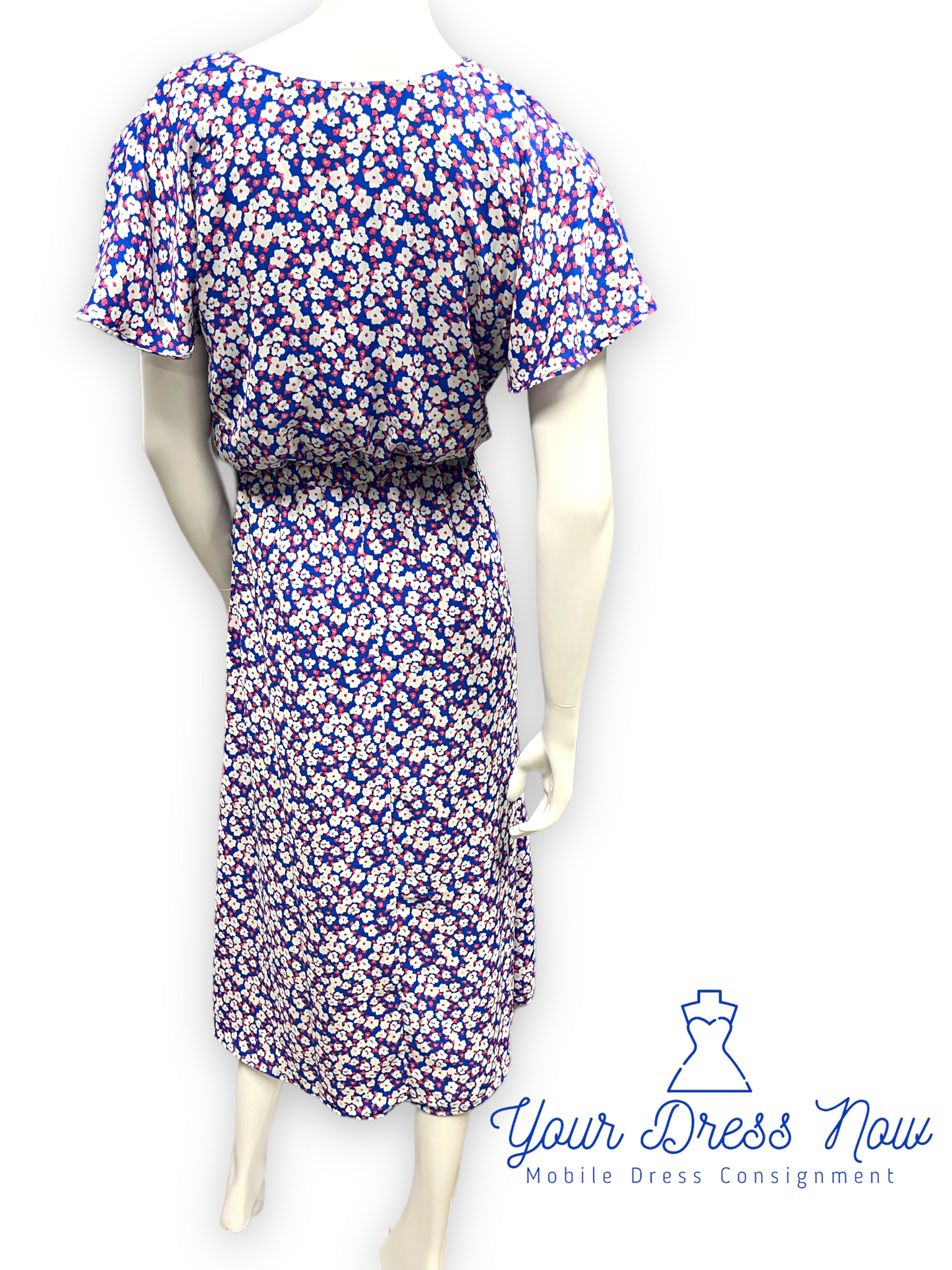 Beautiful, Blue Floral Dress, New with Tags, Sienna Sky, Size Medium