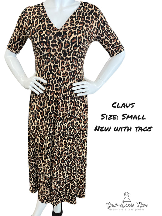 Leopard, Fun Dress, Size Small, New with tag