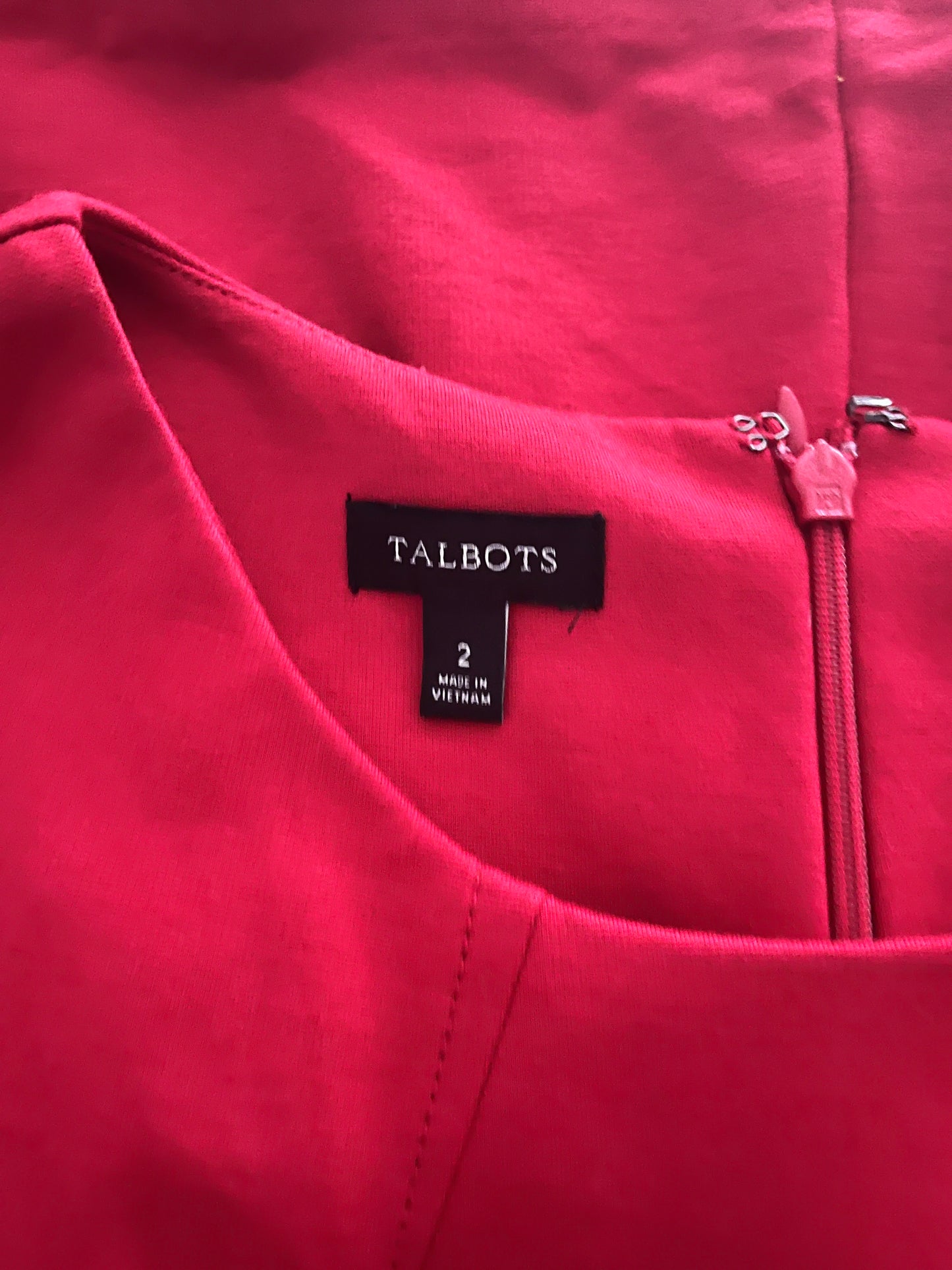 Talbots Red, Professional Dress, Size 2