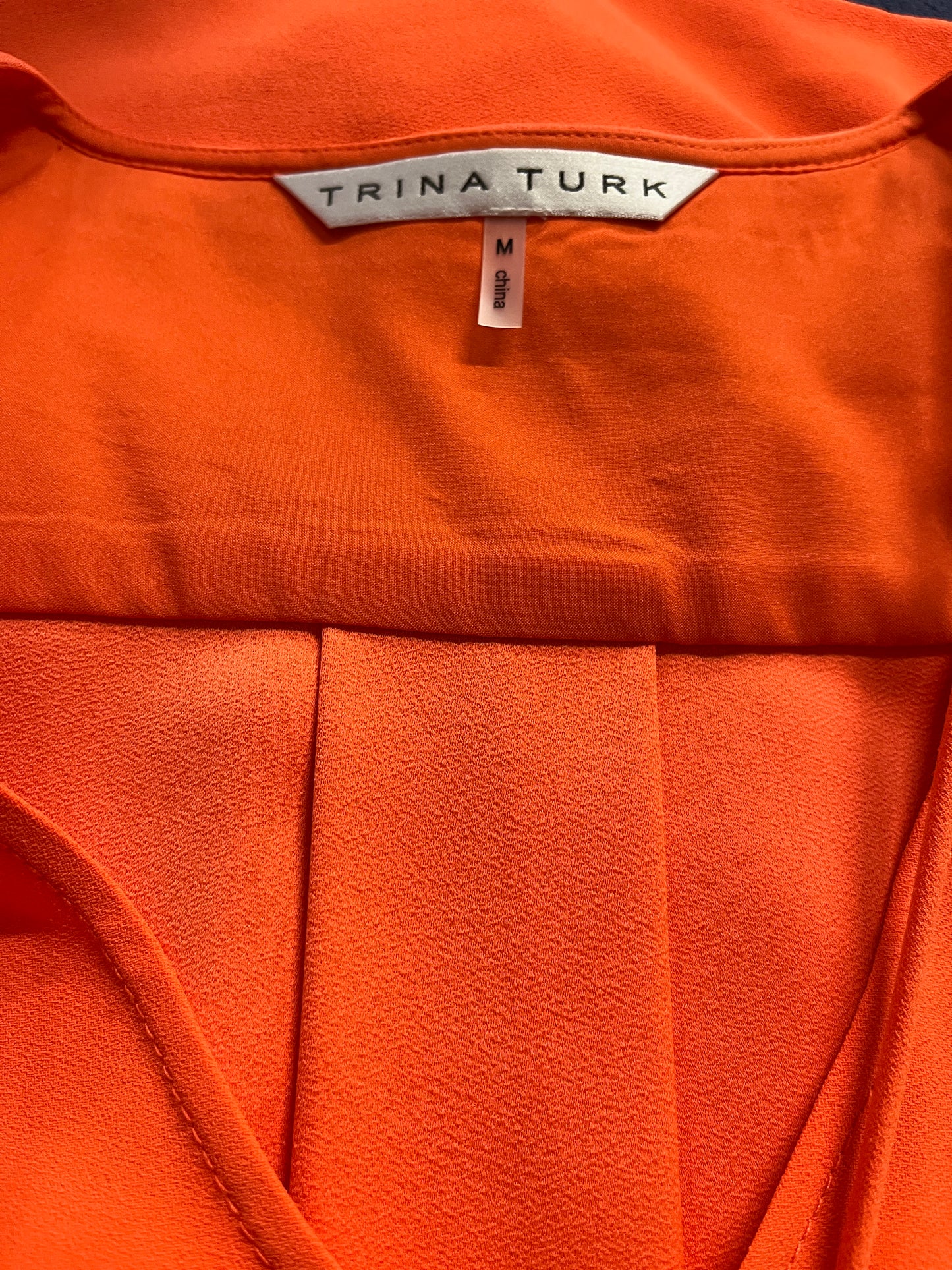 Trina Turk, Orange Dress, Size Medium