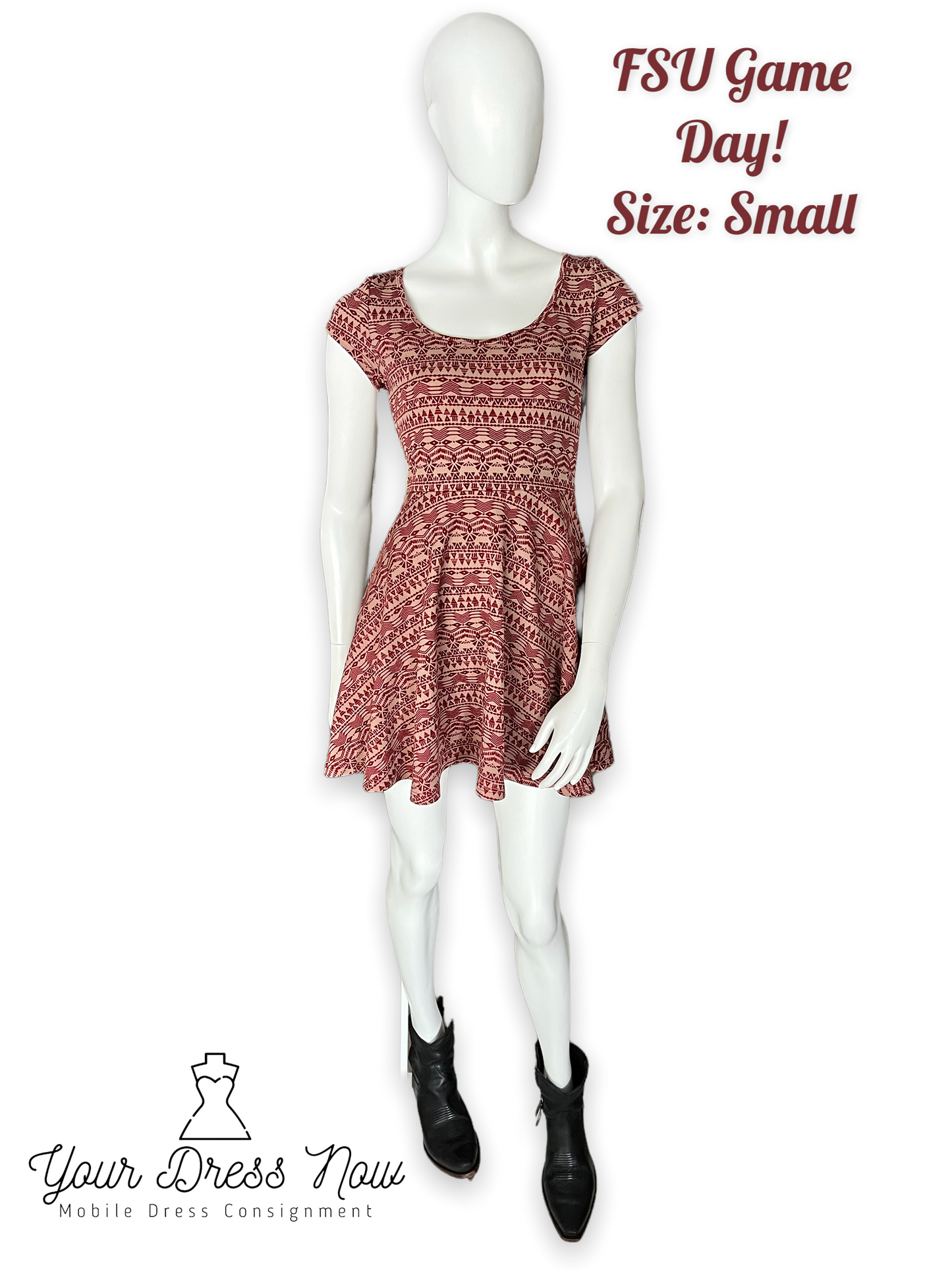 FSU Game Day Dress, Size Small (Juniors)