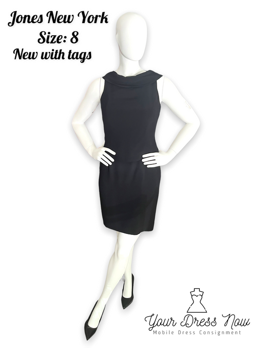 Gorgeous, black dress, Jones New York, New with Tags, Size 8