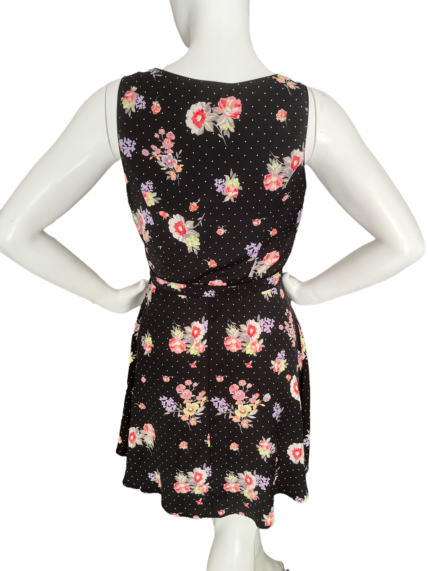 Lauren Conrad, Black Floral Dress, Size 10