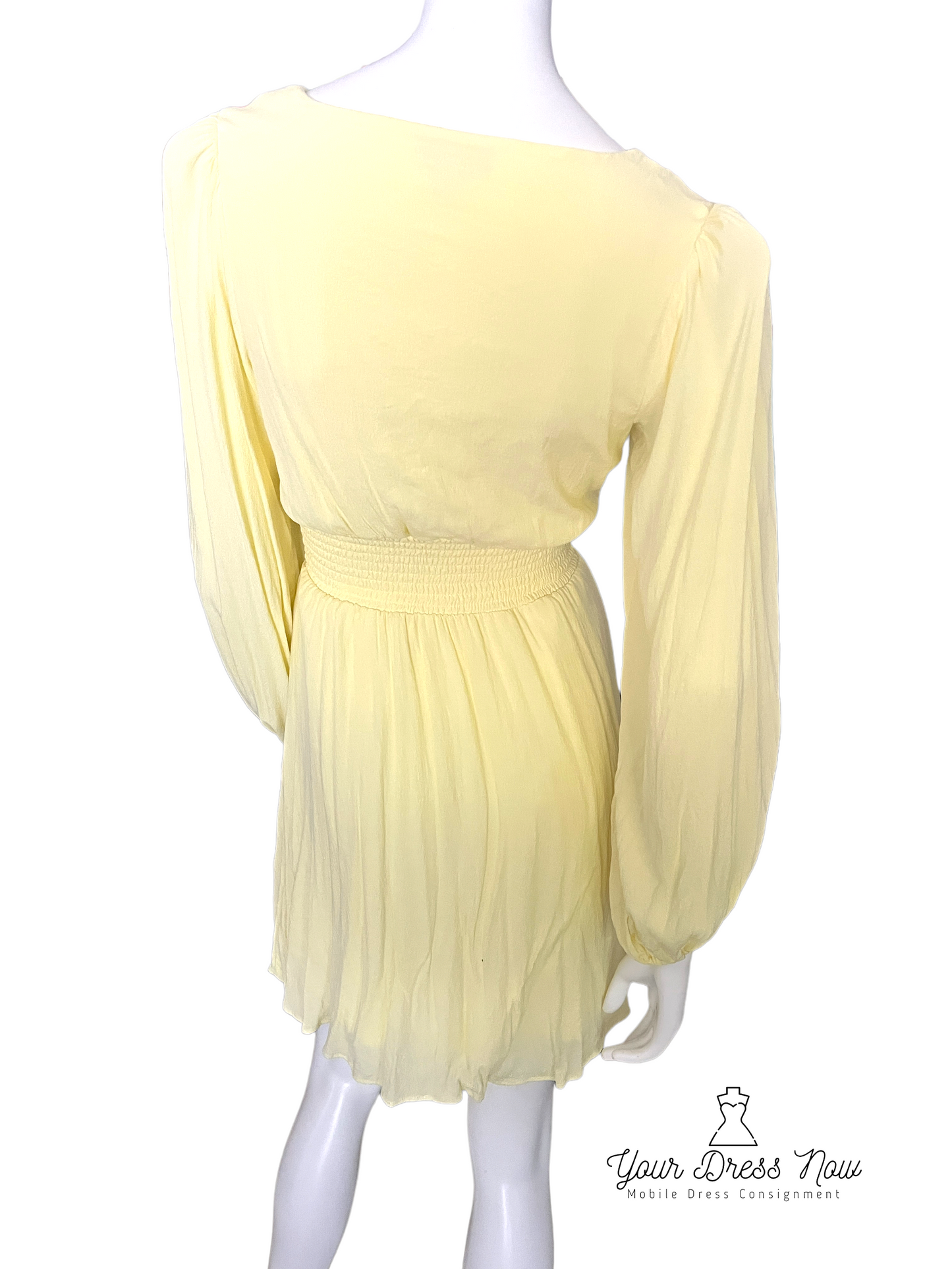 GB, Southern Style Yellow Dress, Size Small