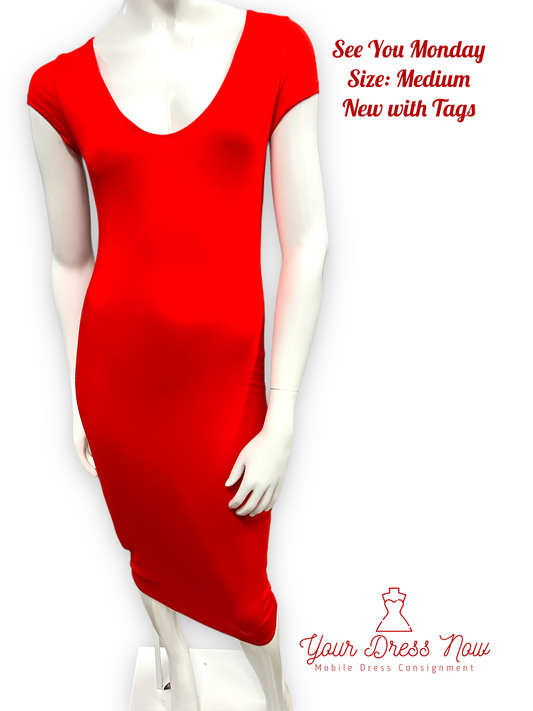 Red is the New Black Dress, New with Tags, Size: Medium