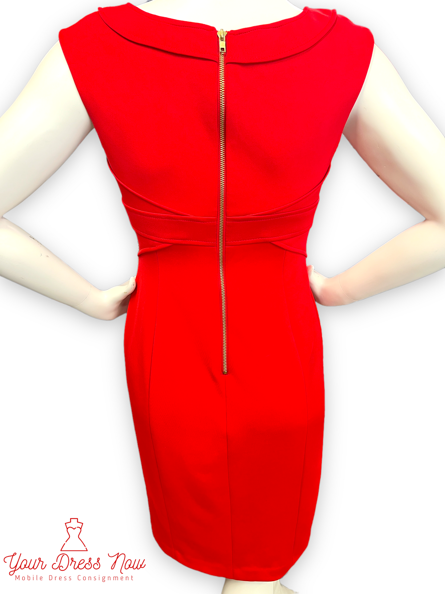 Maggie London, Red Pencil Dress, Size 10