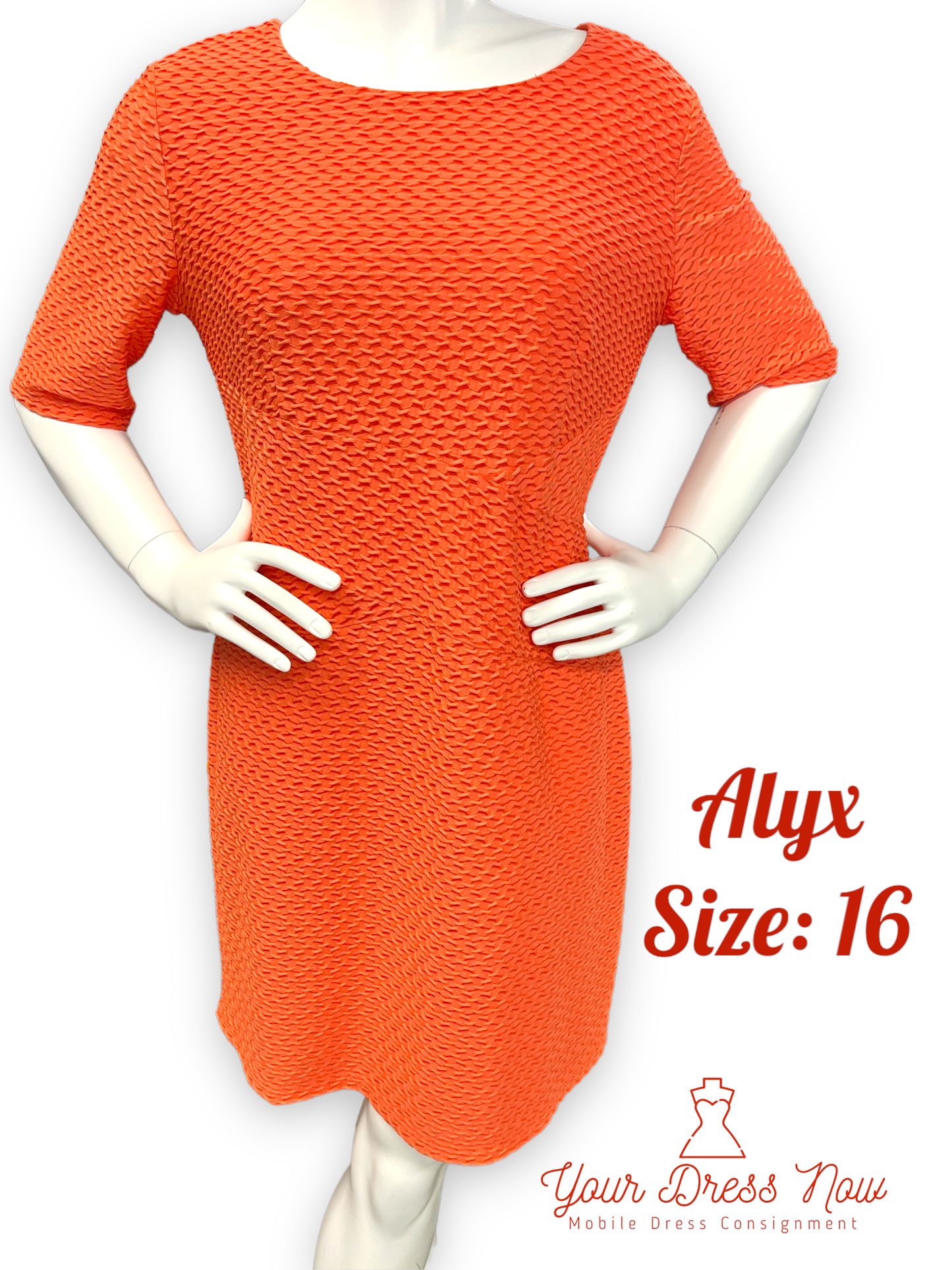 Alyx, Peach Professional Dress, Size 16