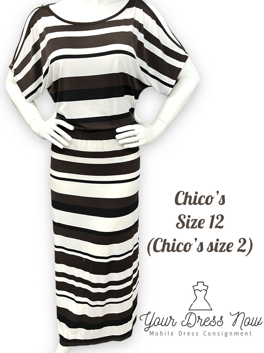 Chico's Maxi Dress, Size 12 (Chico's Size 2)