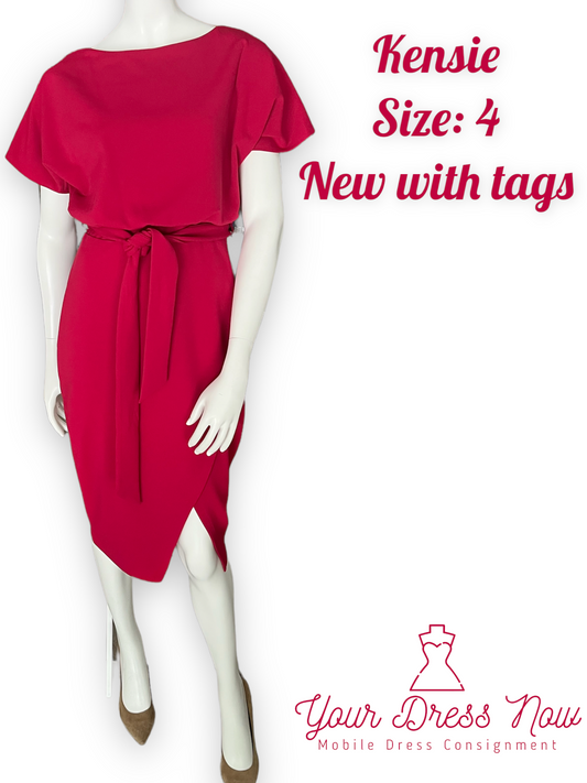 Chic, Ruby Red Dress, Kensie, New with Tags, Size 4