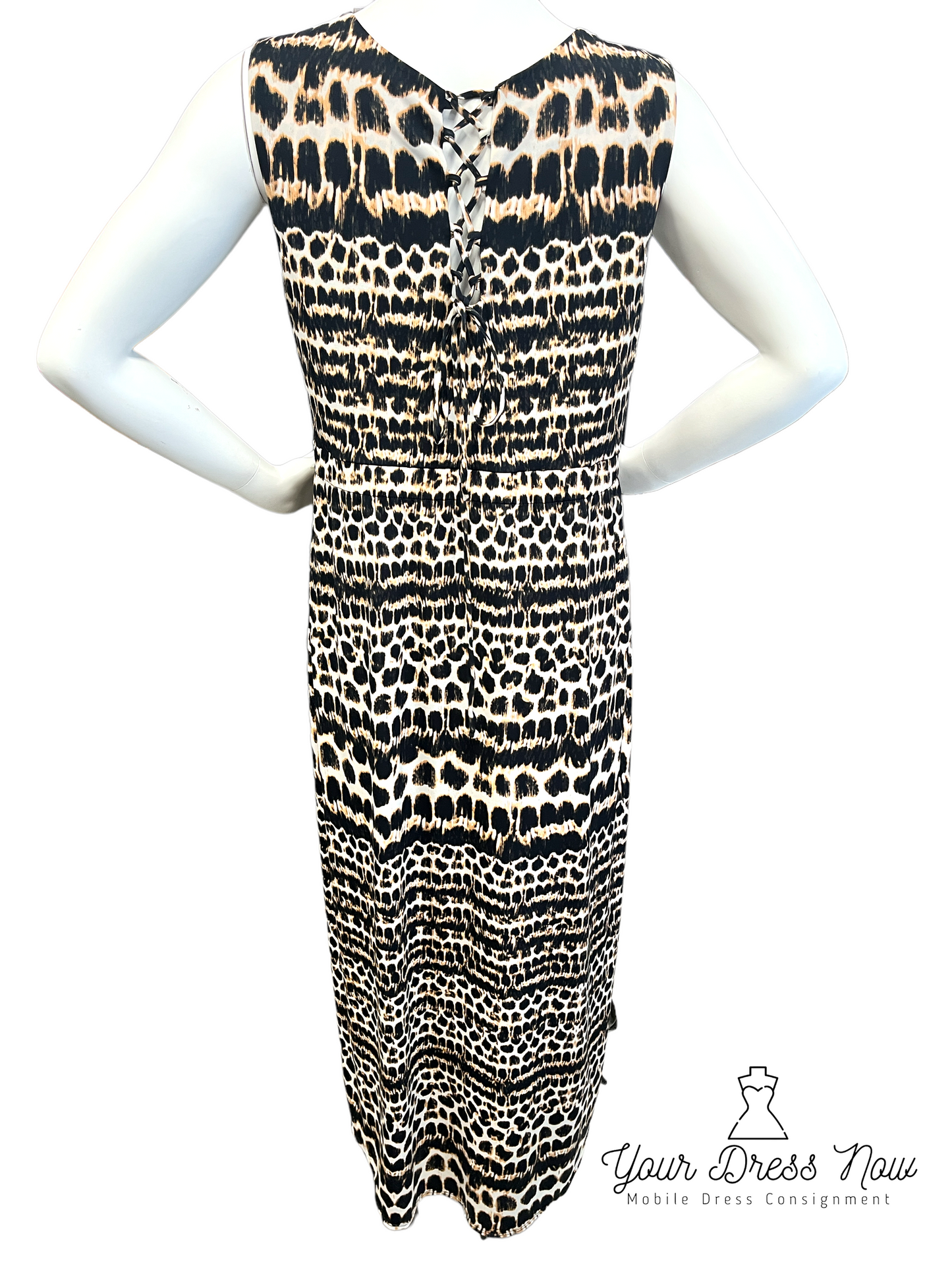 Leopard Print, Maxi Dress, Jaclyn Smith, Size XL