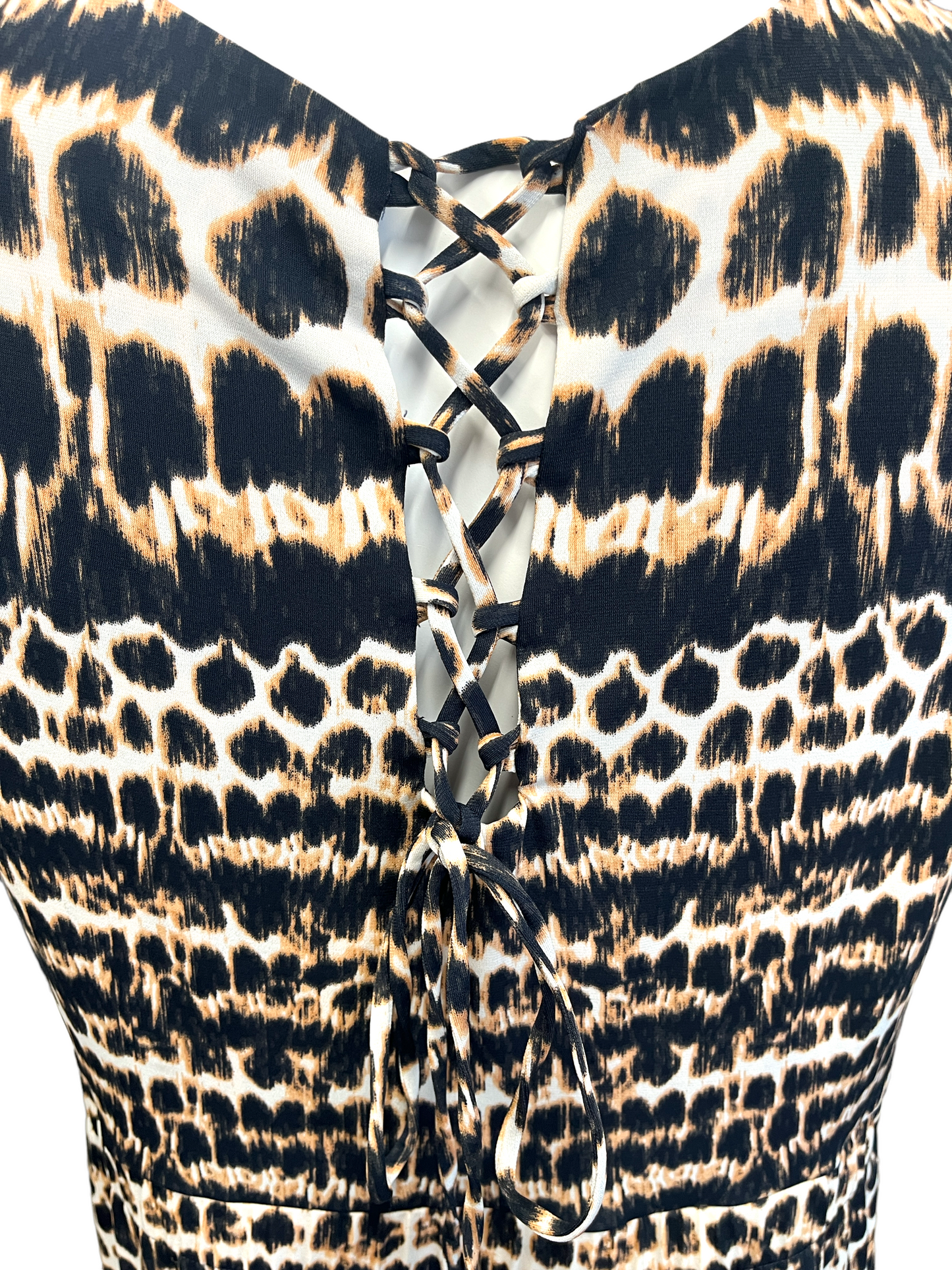 Leopard Print, Maxi Dress, Jaclyn Smith, Size XL