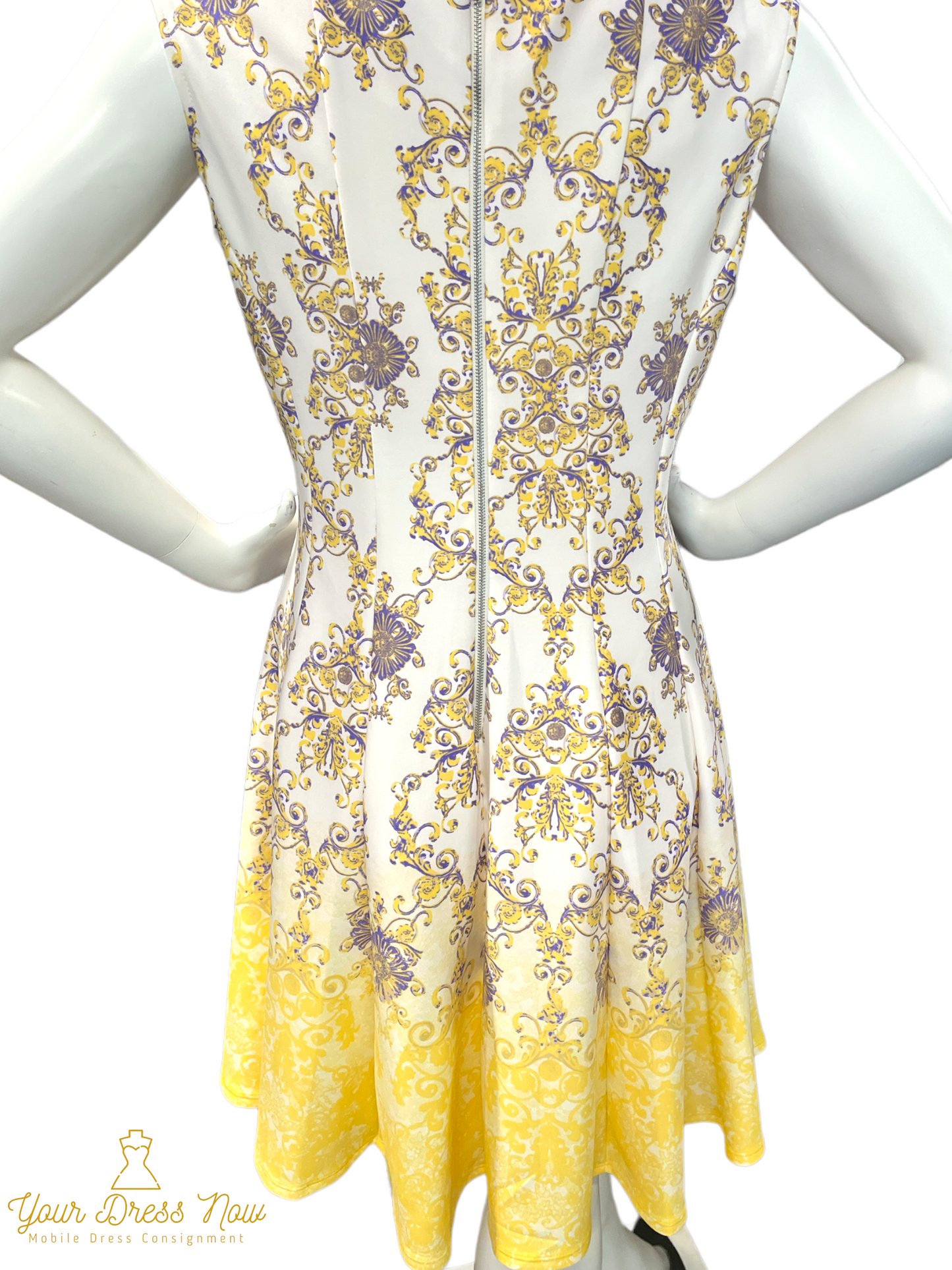 Yellow and Purple, Gabby Skye Dress, Size 14